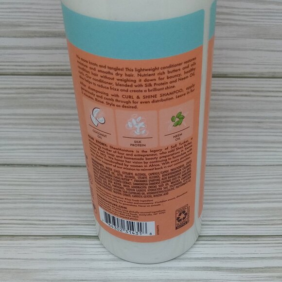 Shea Moisture Curl & Shine Conditioner W/ Silk Protein & Neem Oil 19 Fl Oz - Picture 3 of 3